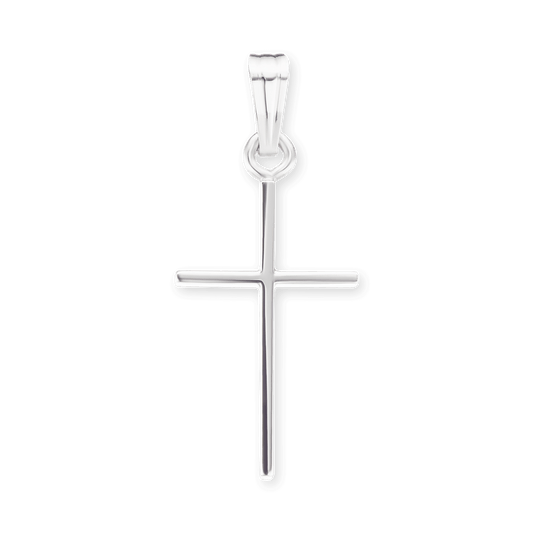 Zarter, klassischer Kreuzanhänger aus 14-karätigem Gelbgold – Feiner christlicher Schmuck
