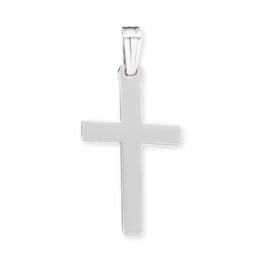 Massiver, klassischer Kreuzanhänger aus 14-karätigem Gelbgold – Ausdrucksstarker christlicher Schmuck