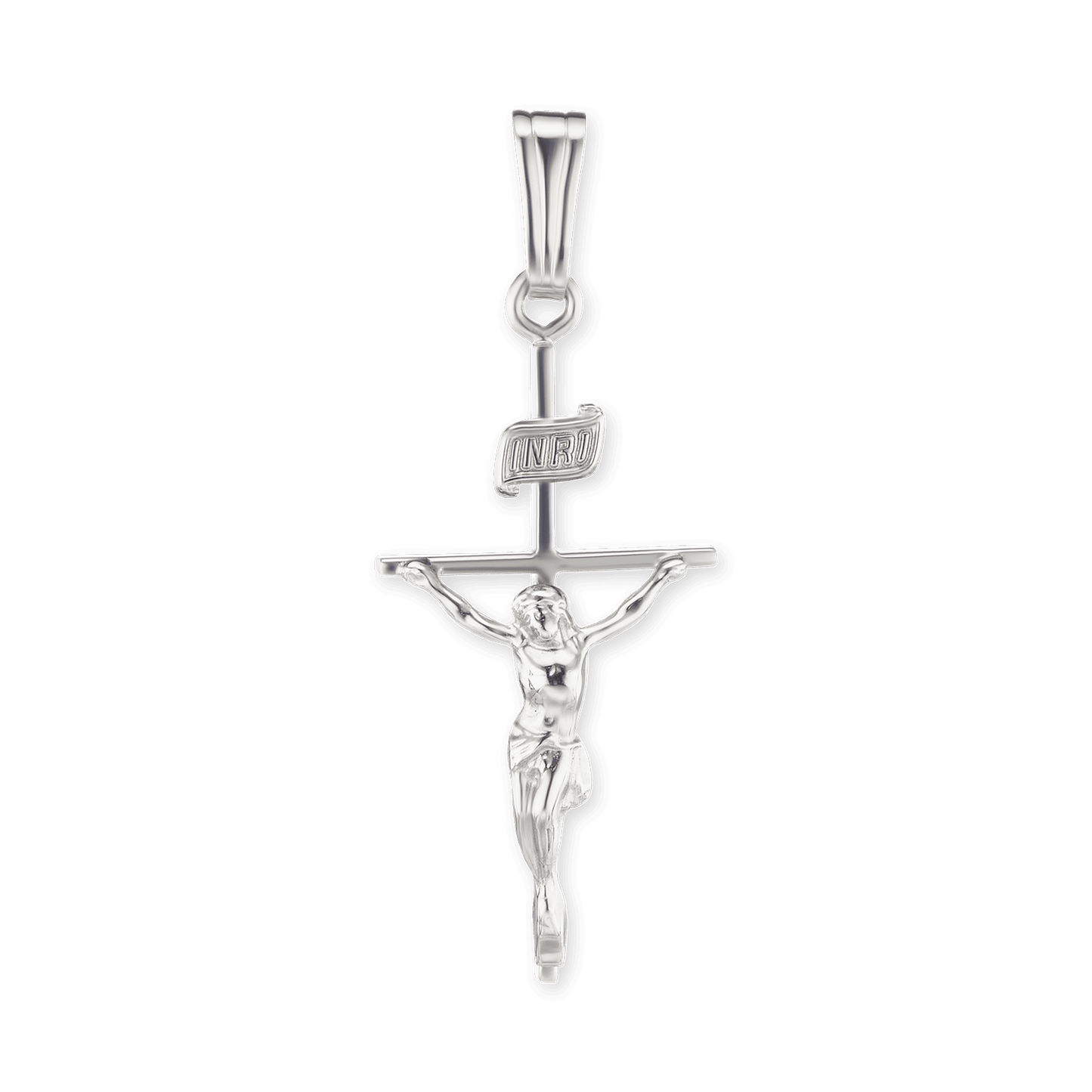 Klassischer Kruzifix-Anhänger aus 14-karätigem Gelbgold