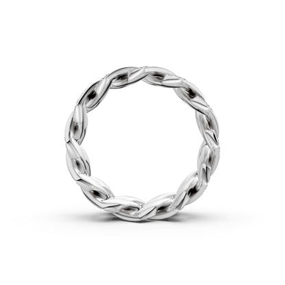 2-Row Iced-out Cuban Ring