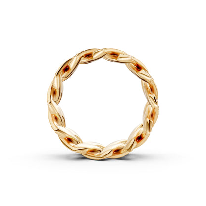 2-Row Iced-out Cuban Ring