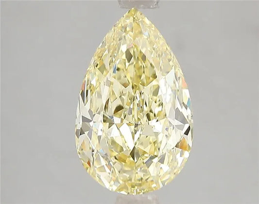 3.03ct Pear Lab Grown Diamond (Colour Fancy Intense Yellow, Clarity VS1, IGI Certified)