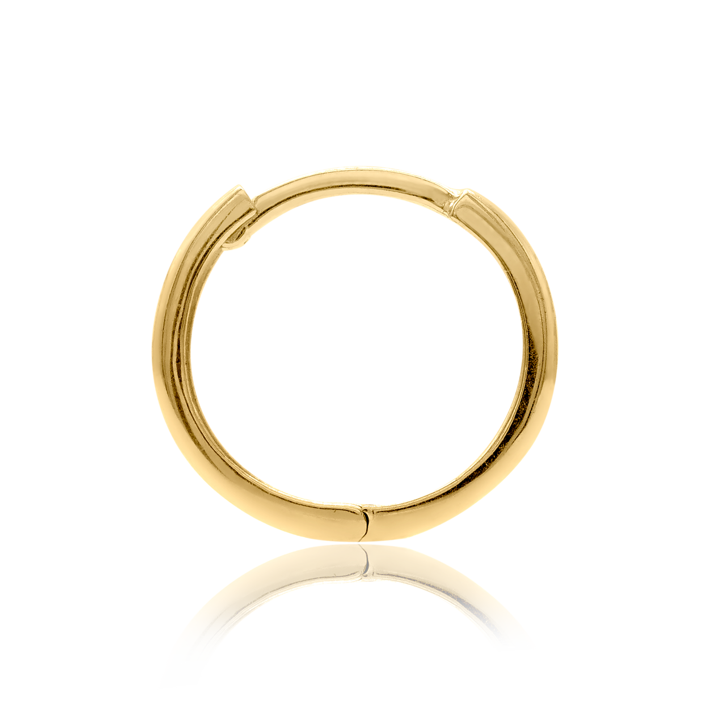 Runde Creolen aus 14-karätigem Gold