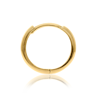 Runde Creolen aus 14-karätigem Gold