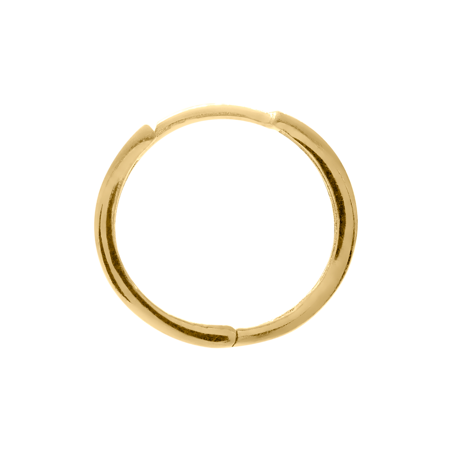 Quadratische Creolen aus 14-karätigem Gold