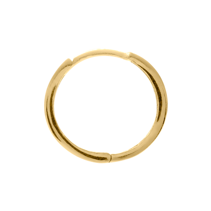 Quadratische Creolen aus 14-karätigem Gold