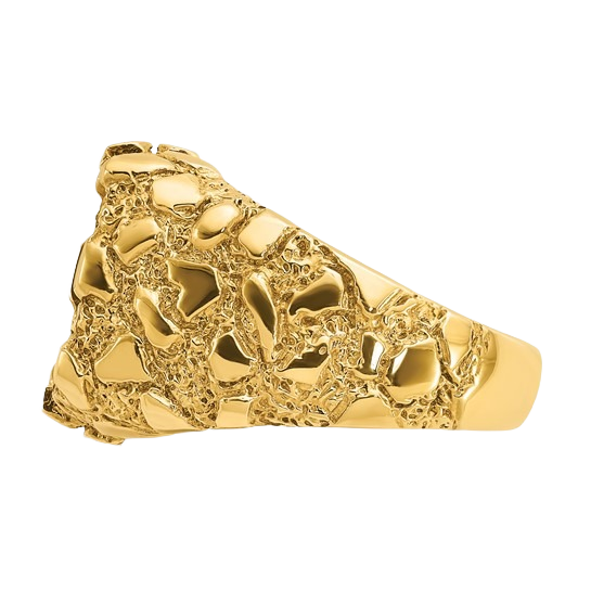 10K/14K Gold Onyx Nugget Ring