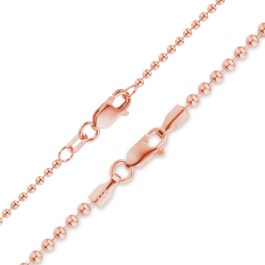 Perlenarmband aus 14-karätigem Roségold
