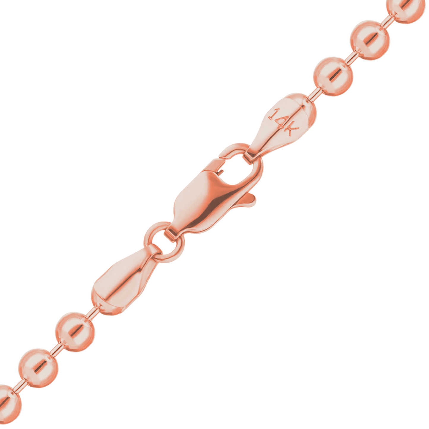 Perlenarmband aus 14-karätigem Roségold