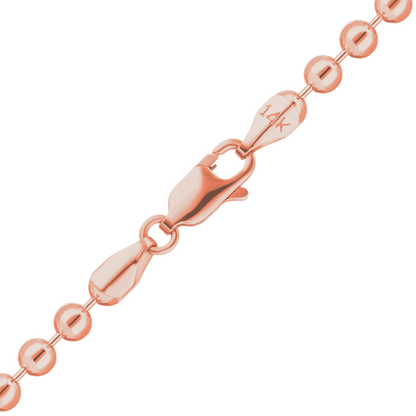 Perlenarmband aus 14-karätigem Roségold