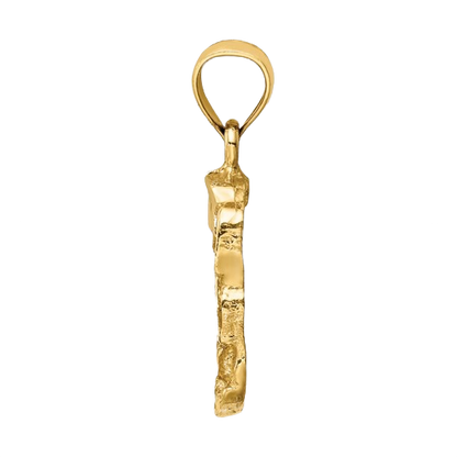 Anhänger aus 14-karätigem Goldnugget