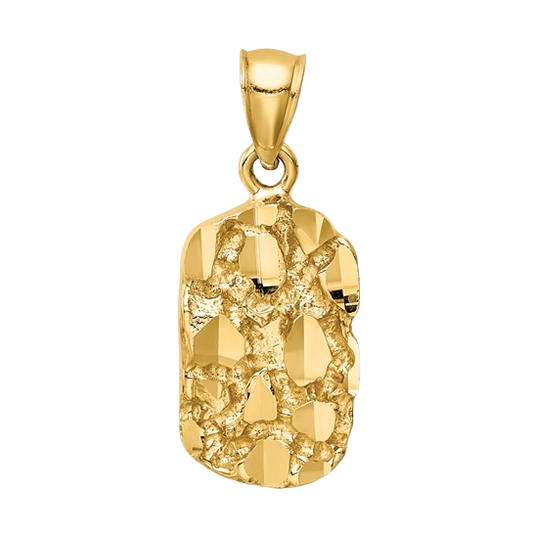 Anhänger aus 14-karätigem Goldnugget