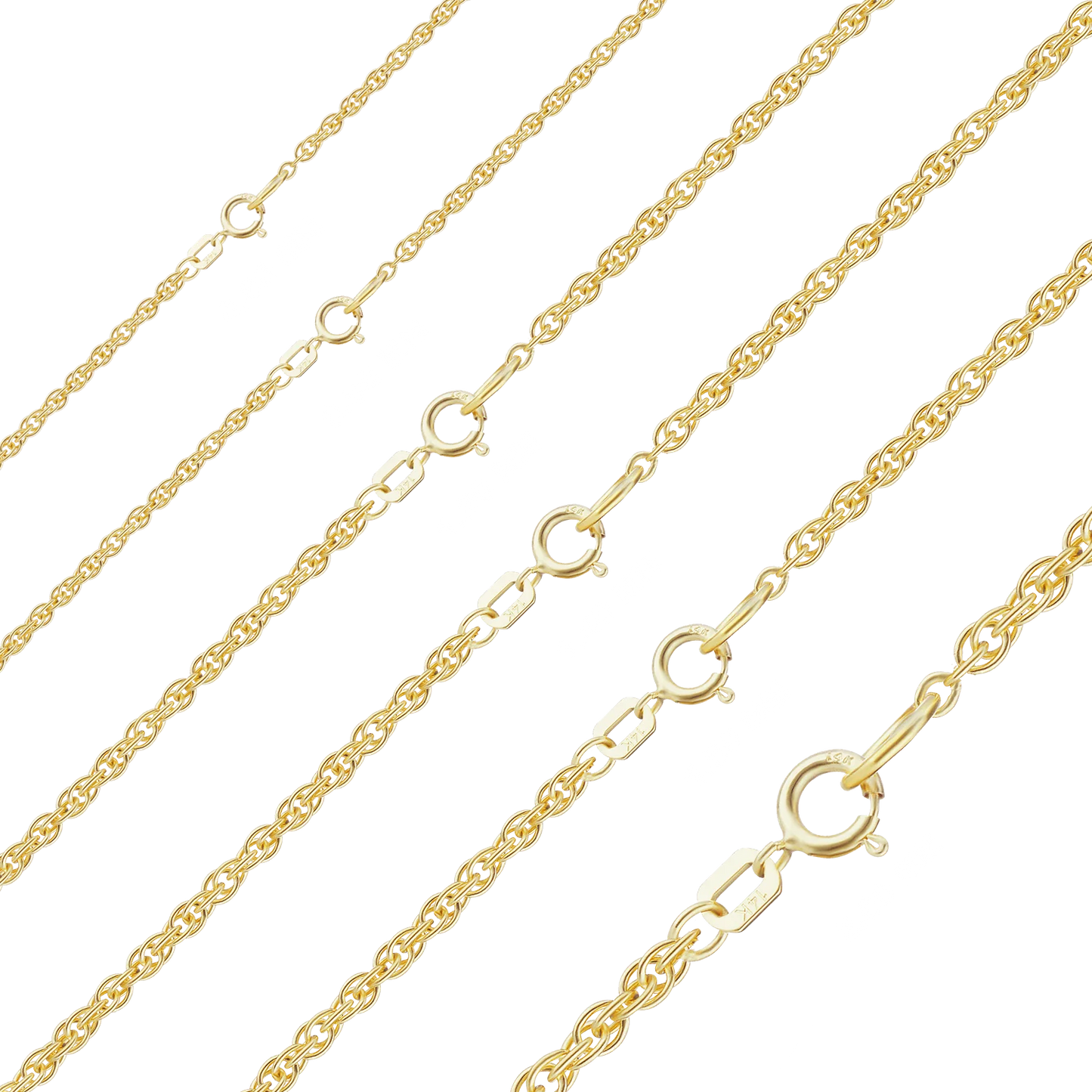 Klassisches Seilarmband aus 14-karätigem Gelbgold