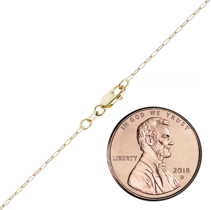 Längliches, flaches Kabelarmband aus 14-karätigem Gelbgold