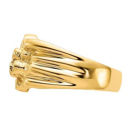 Goldnugget-Ring aus 10K/14K/18K Gold