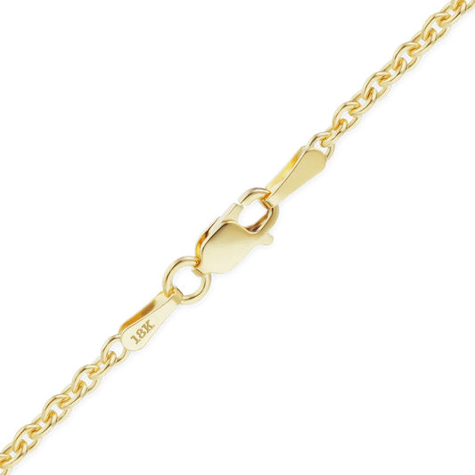 Schweres, rundes Kabelarmband aus 18-karätigem Gelbgold