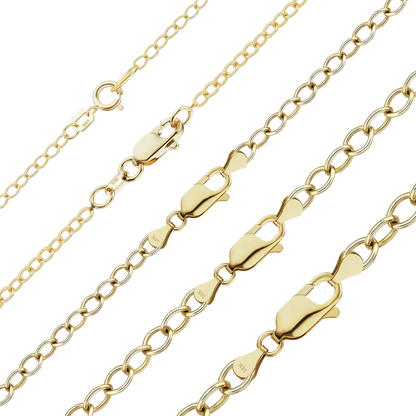 Leichtes, rundes Kabelarmband aus 18-karätigem Gelbgold