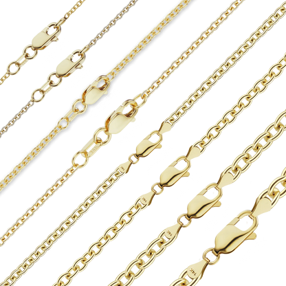 Mittelgroßes, rundes Kabelarmband aus 14-karätigem Gelbgold