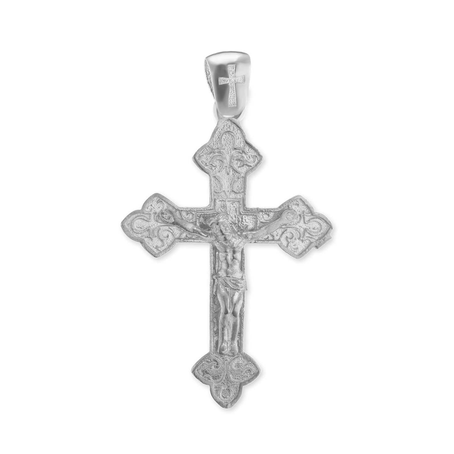 Kleeblatt-Kreuzanhänger aus Sterlingsilber