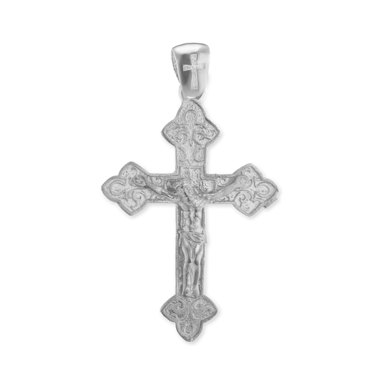 Kleeblatt-Kreuzanhänger aus Sterlingsilber