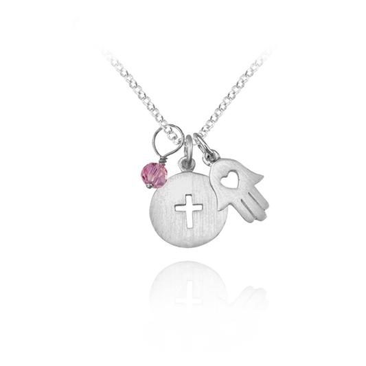 Anhänger und Halsketten mit dem Motiv Hoffnung &amp; Glaube aus Sterlingsilber