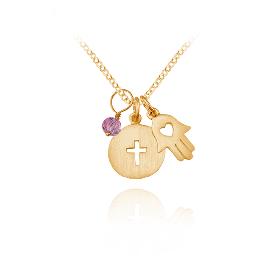 Anhänger und Halsketten mit dem Motiv Hoffnung &amp; Glaube aus Sterlingsilber