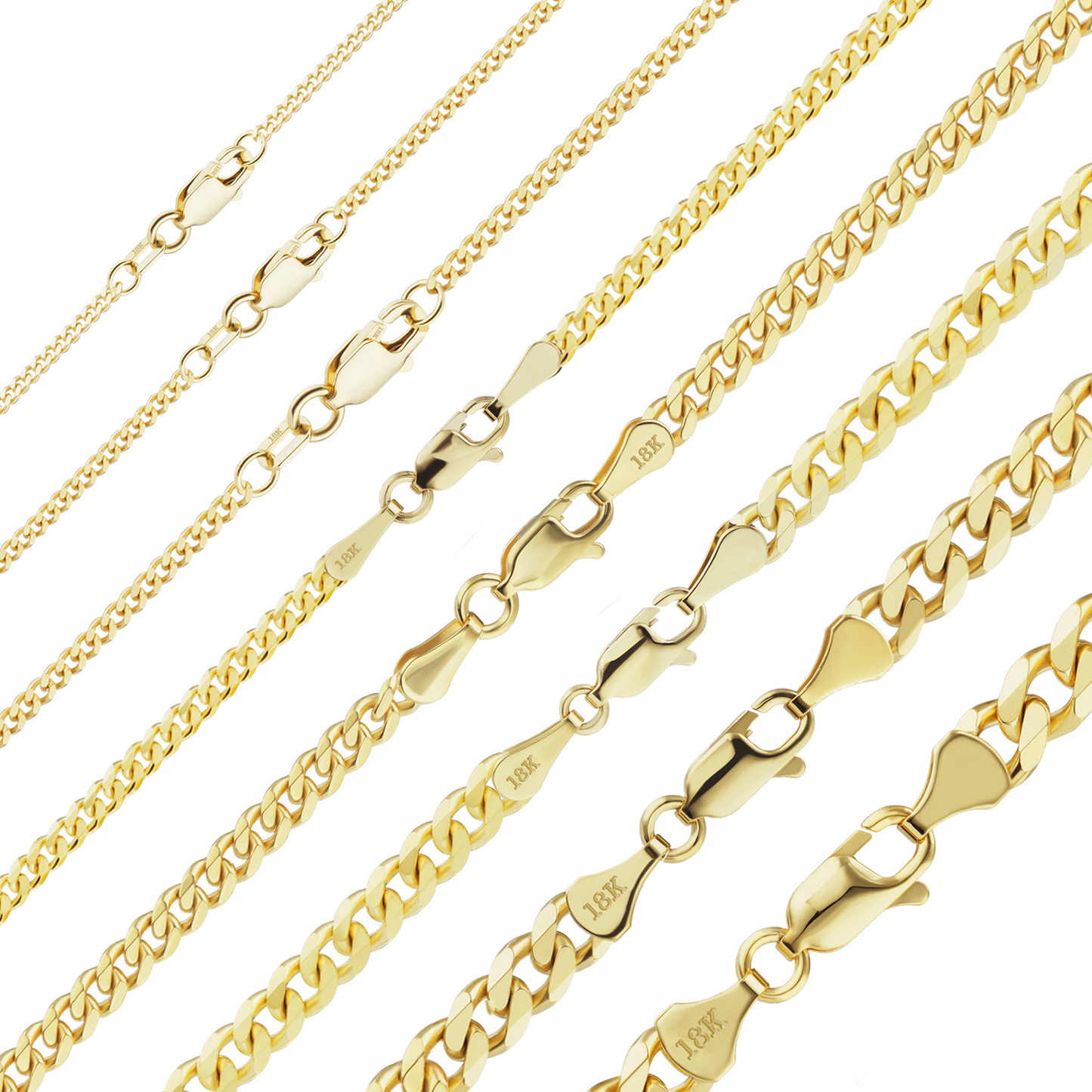 Klassisches Panzerarmband aus 18-karätigem Gelbgold