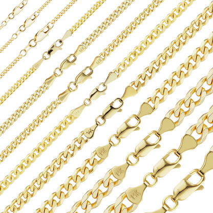 Klassisches Panzerarmband aus 14-karätigem Gelbgold