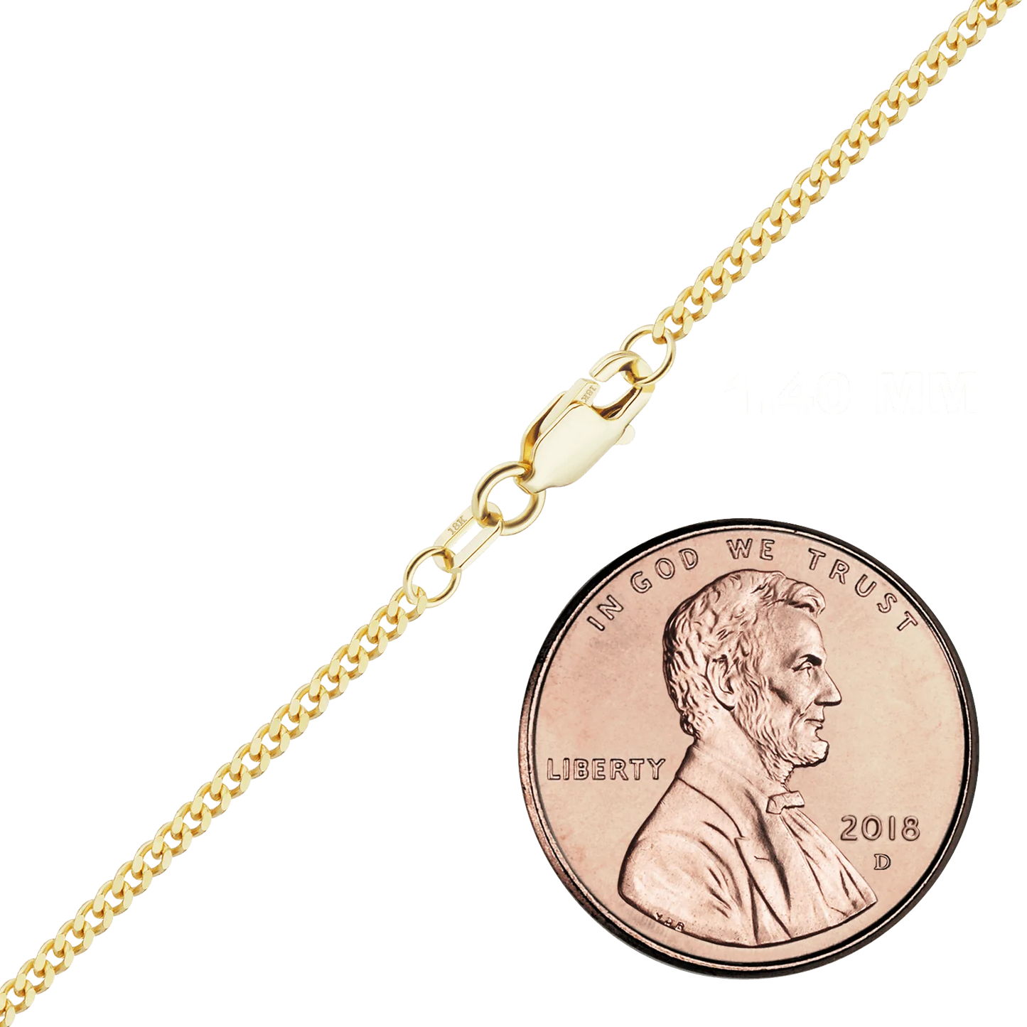 Klassisches Panzerarmband aus 18-karätigem Gelbgold