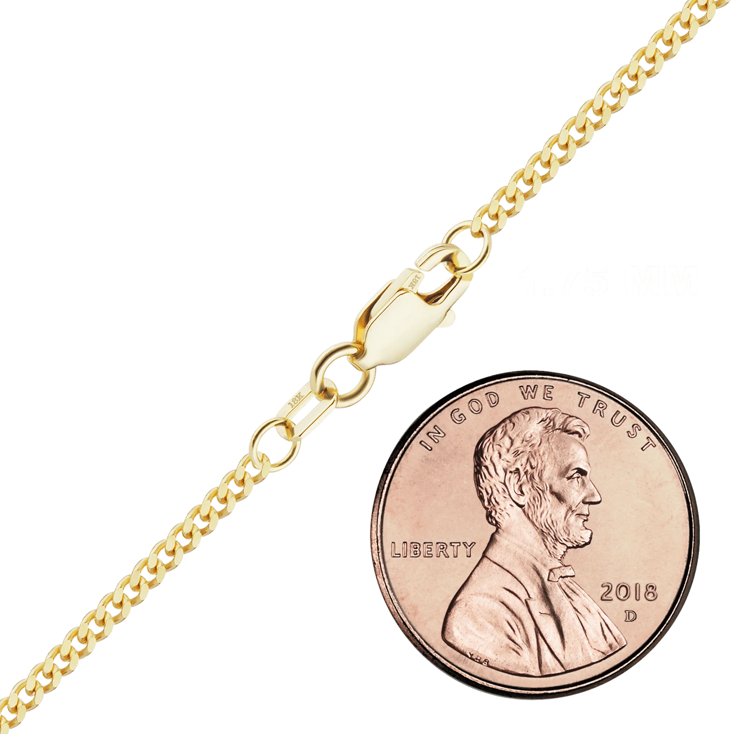 Klassisches Panzerarmband aus 18-karätigem Gelbgold