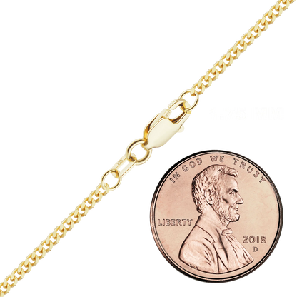 Klassisches Panzerarmband aus 18-karätigem Gelbgold