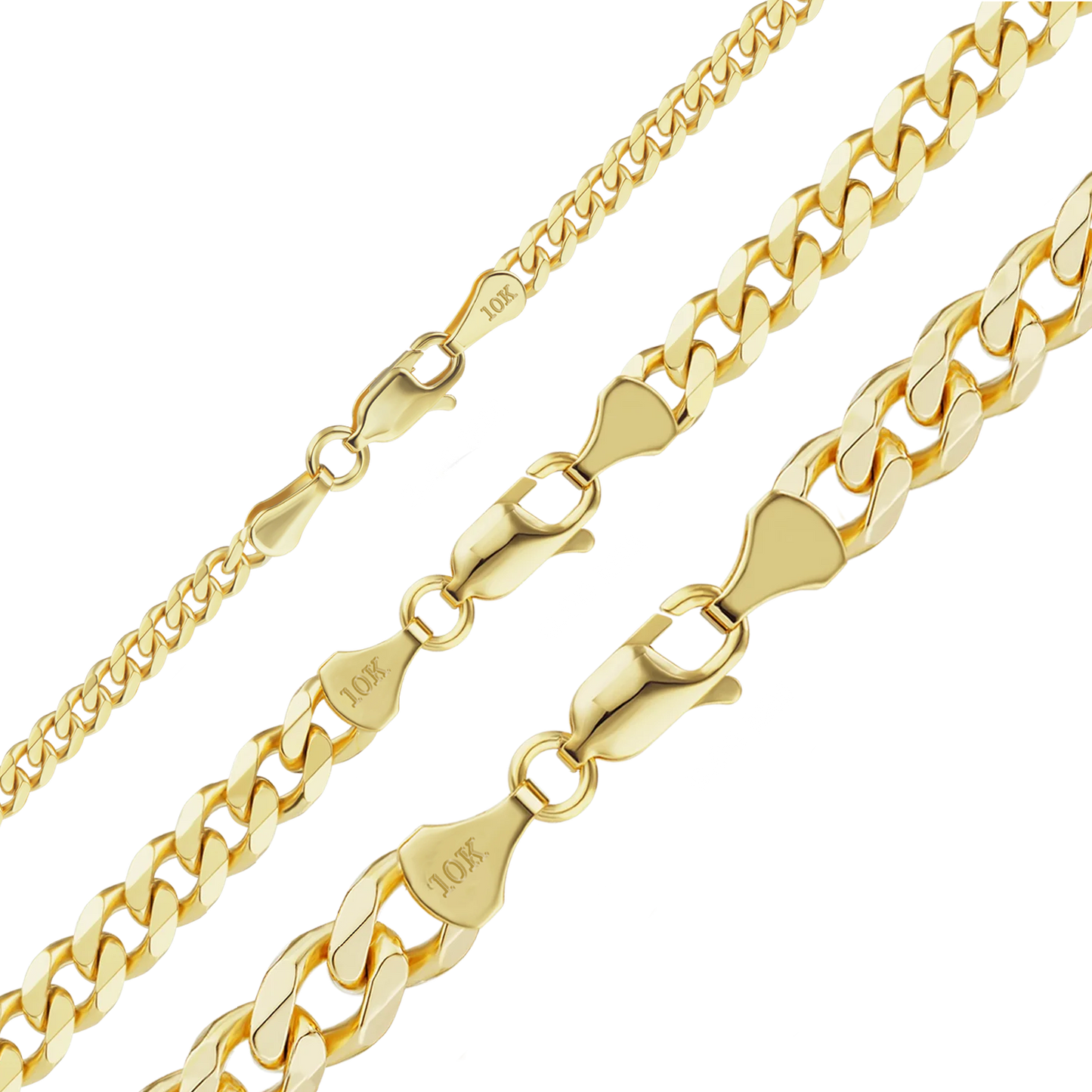 Panzerarmband aus 10-karätigem Gelbgold