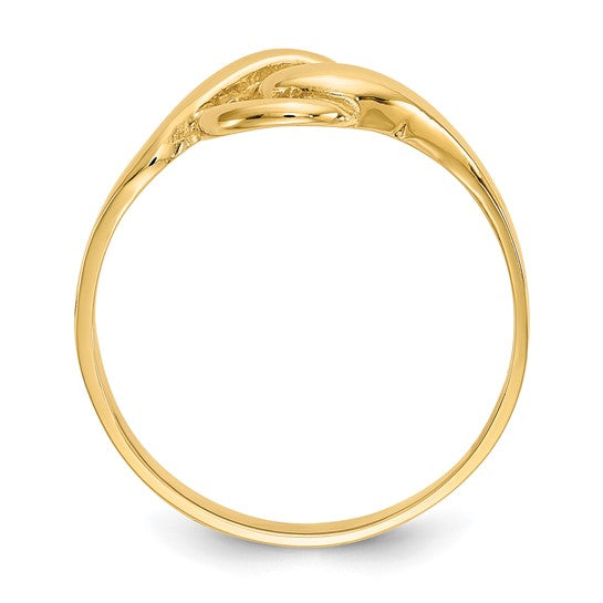 Gold Double Loop Ring
