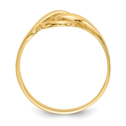 Gold Double Loop Ring