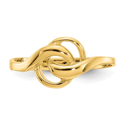 Gold Double Loop Ring