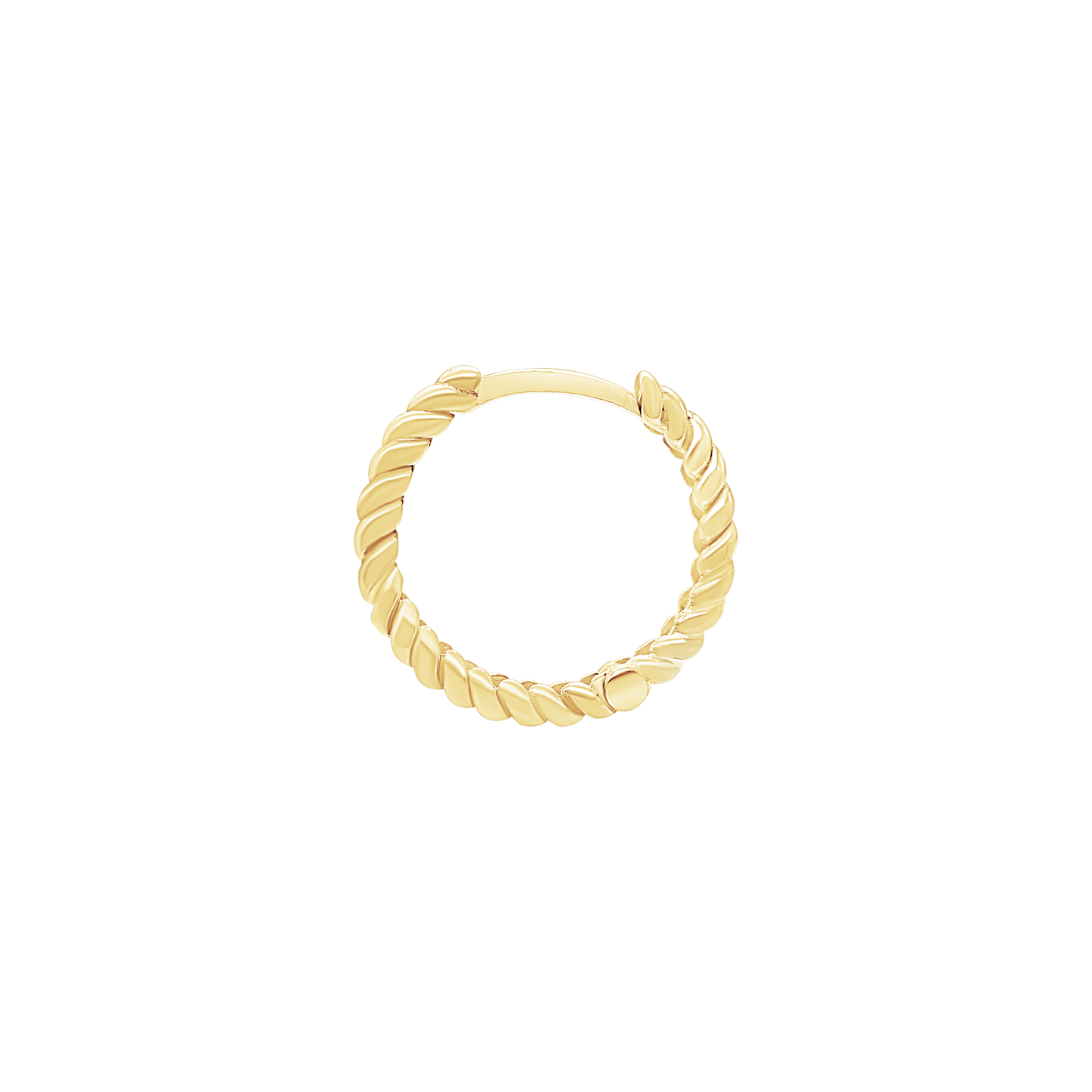 Creolen mit Seildesign aus 14-karätigem Gold