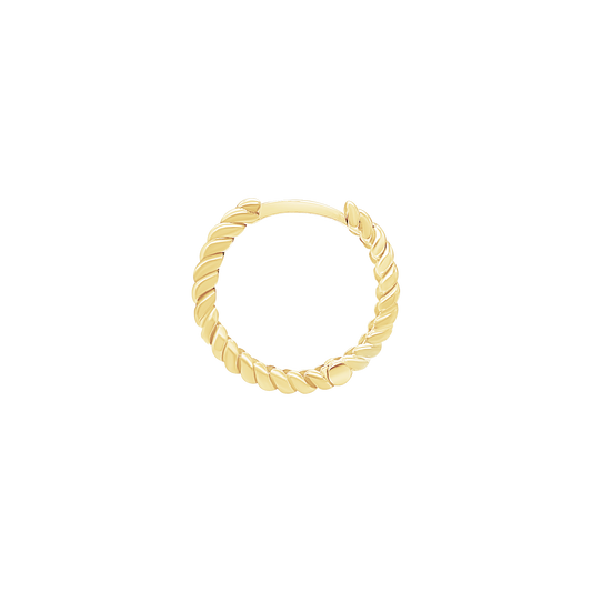 Creolen mit Seildesign aus 14-karätigem Gold