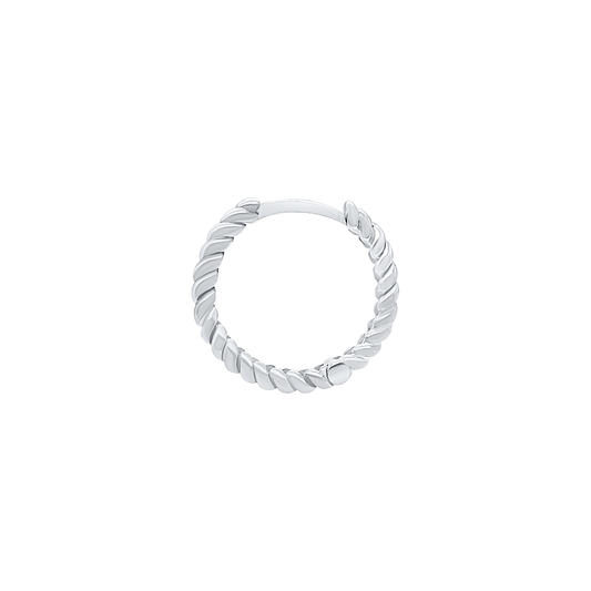 Creolen mit Seildesign aus 14-karätigem Gold