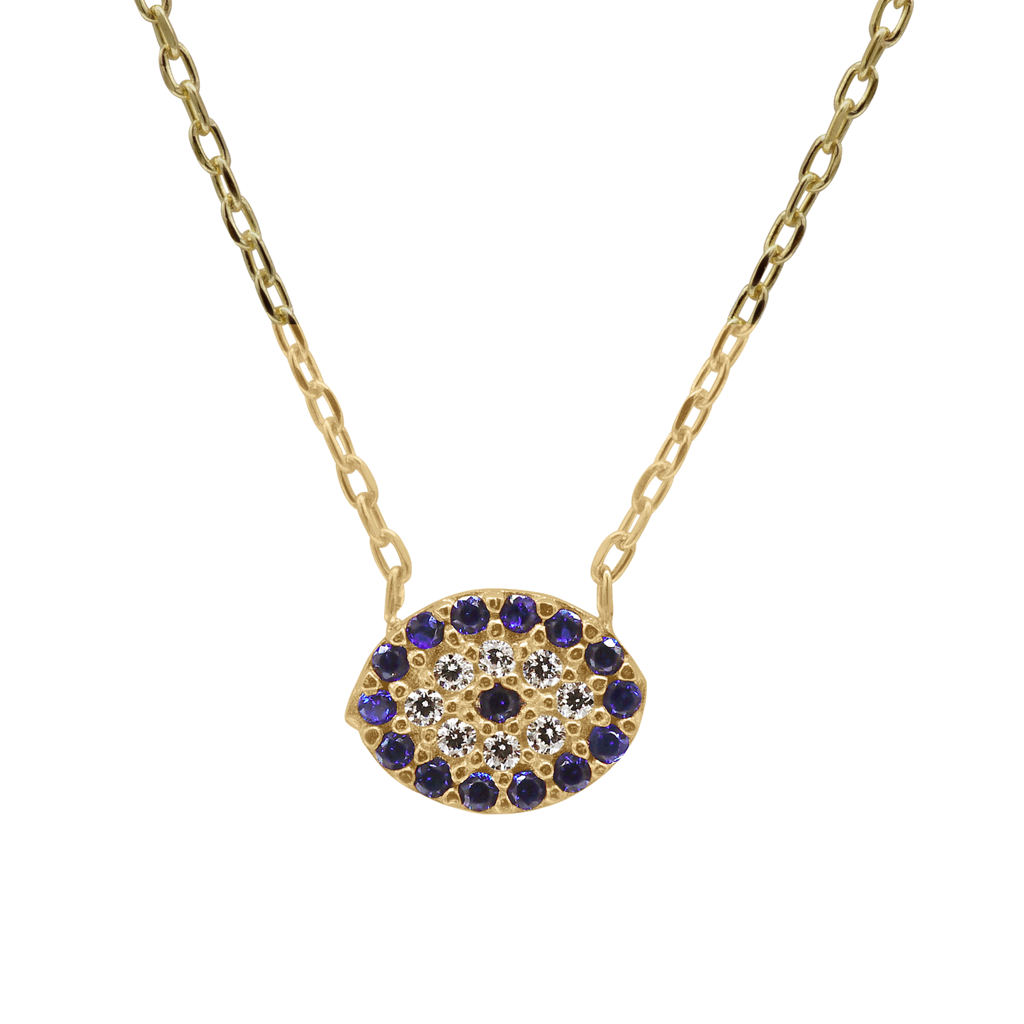 Halskette mit dem bösen Blick aus Sterlingsilber