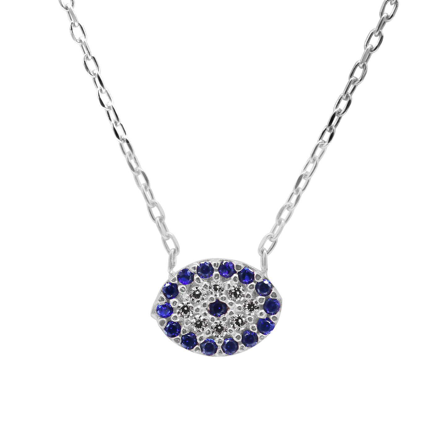 Halskette mit dem bösen Blick aus Sterlingsilber