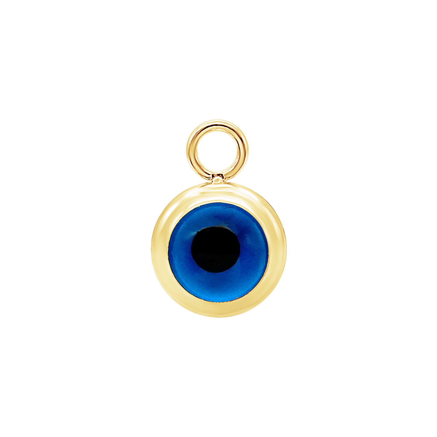 Anhänger mit dem Motiv des Bösen Blicks aus 14-karätigem Gelbgold