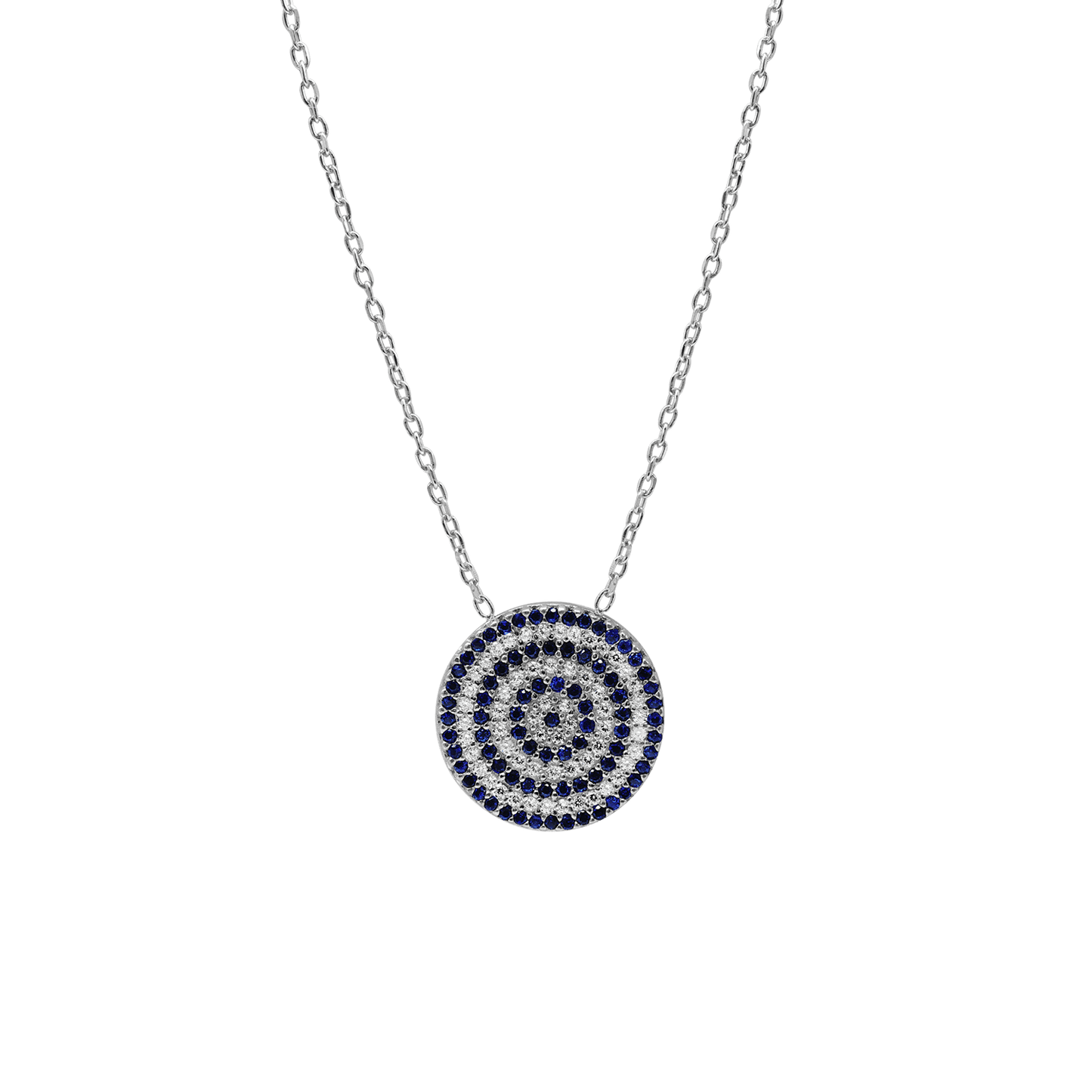 Halskette mit dem bösen Blick aus Sterlingsilber