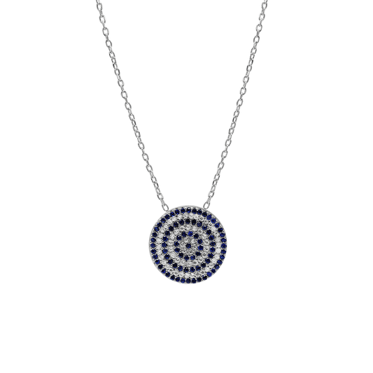 Halskette mit dem bösen Blick aus Sterlingsilber