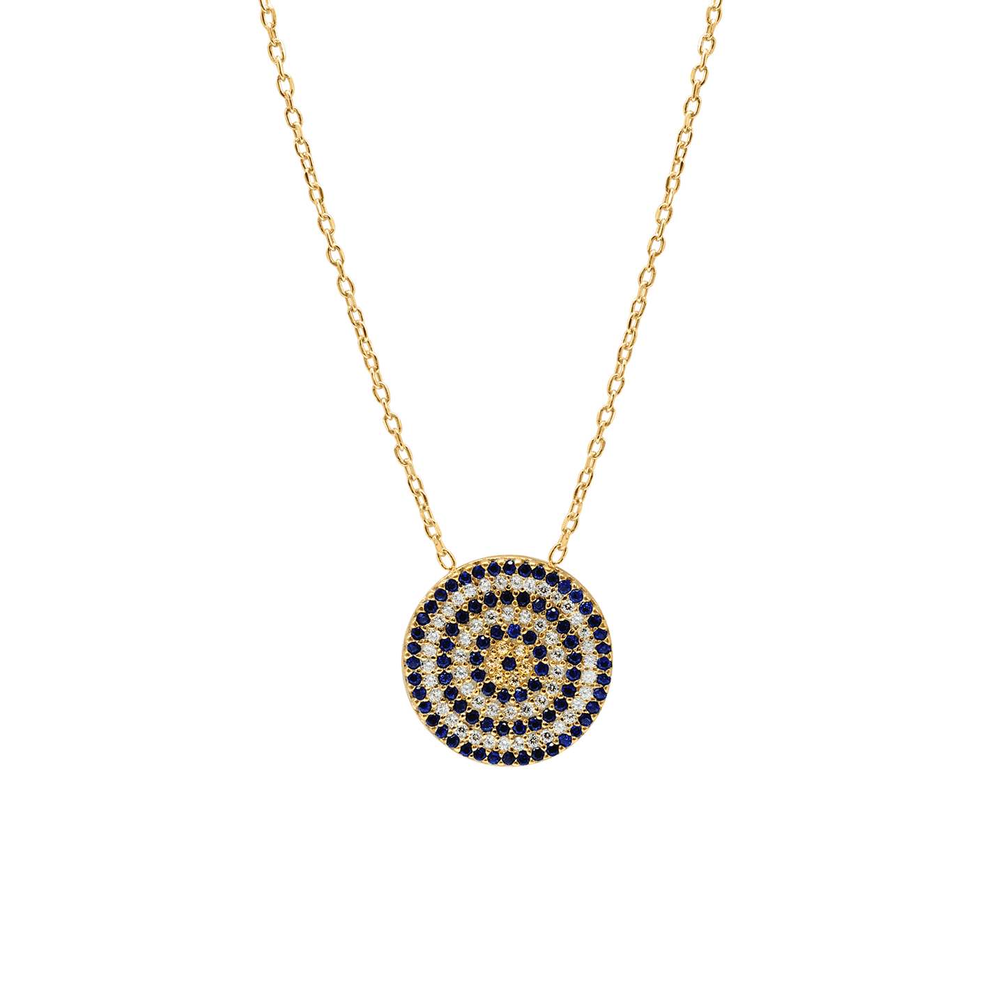 Halskette mit dem bösen Blick aus Sterlingsilber