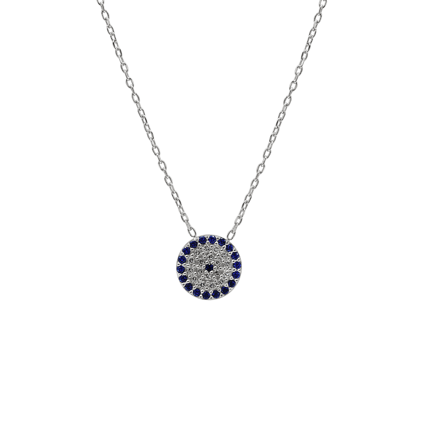 Halskette mit dem bösen Blick aus Sterlingsilber