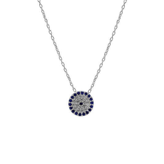 Halskette mit dem bösen Blick aus Sterlingsilber