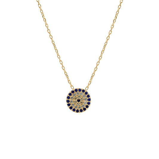 Halskette mit dem bösen Blick aus Sterlingsilber