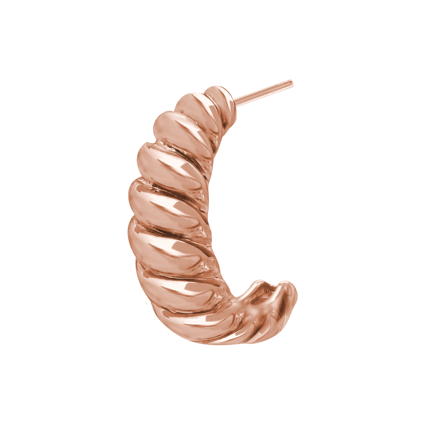 Croissant-Ohrringe aus 14-karätigem Gold