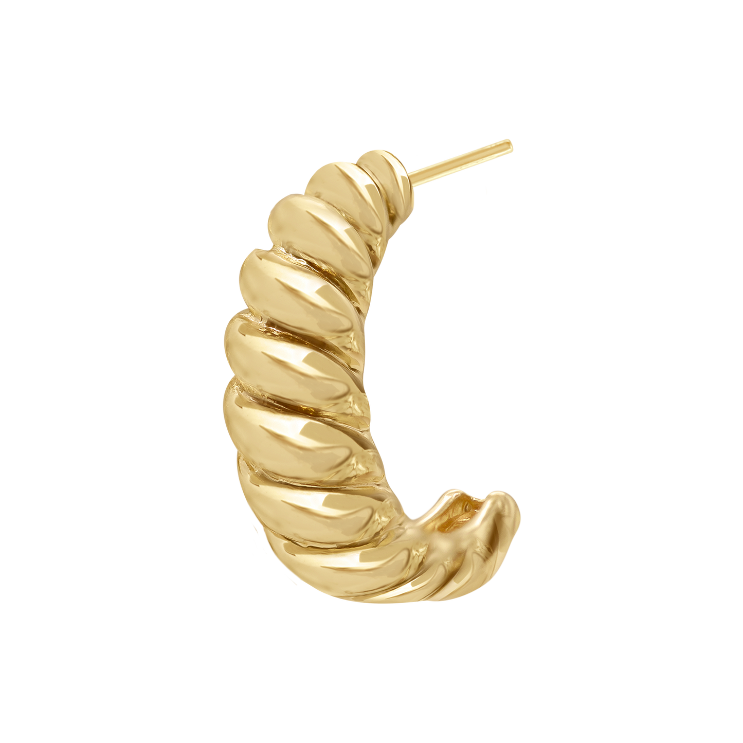 Croissant-Ohrringe aus 14-karätigem Gold