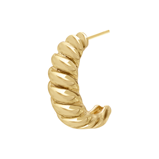 Croissant-Ohrringe aus 14-karätigem Gold